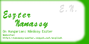 eszter nanassy business card